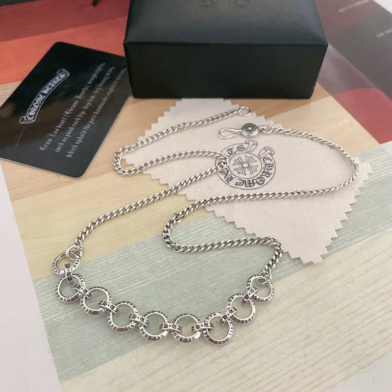 ☆超人気☆クロムハーツ ネックレス 偽物 ロールチェーン 925シルバー 16インチ Kuj28748