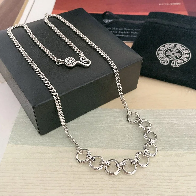 ☆超人気☆クロムハーツ ネックレス 偽物 ロールチェーン 925シルバー 16インチ Kuj28748