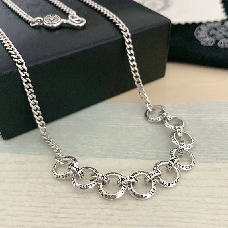 ☆超人気☆クロムハーツ ネックレス 偽物 ロールチェーン 925シルバー 16インチ Kuj28748