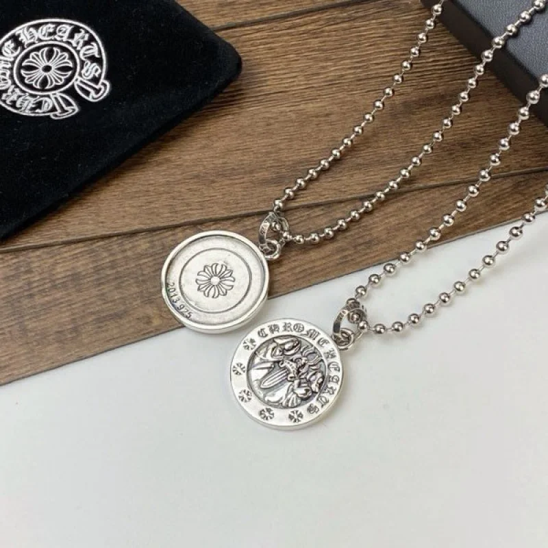 大人気!クロムハーツ ネックレス コピー CHクロス ボール両面 チャーム Kur89052