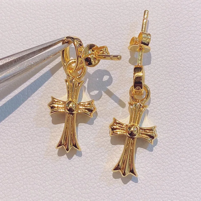 【限定カラー】クロムハーツ ピアス コピー インボイス BABYFAT 22k ダイア ゴールド Kux60897
