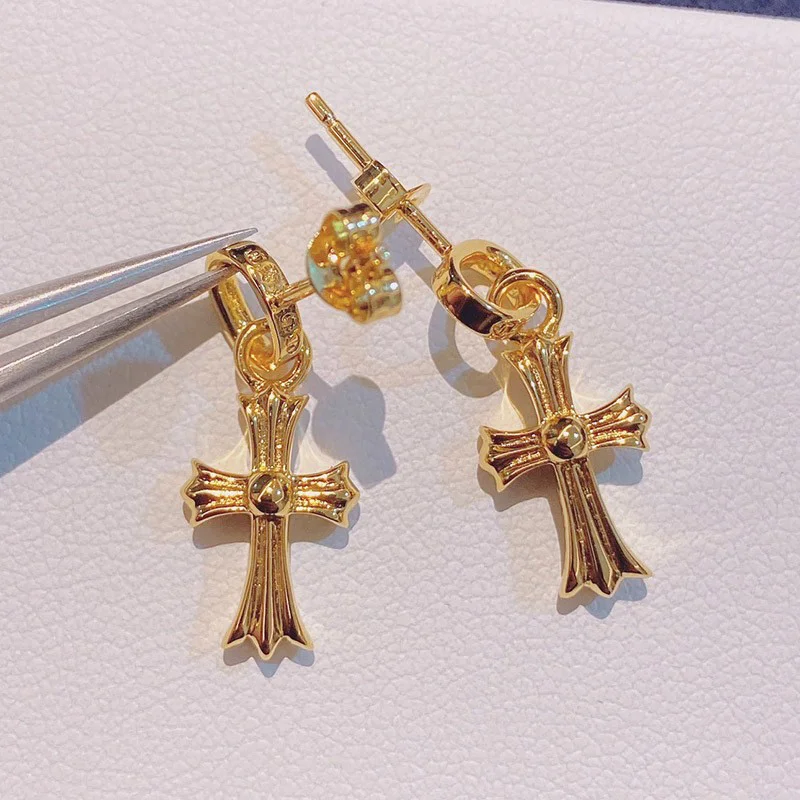 【限定カラー】クロムハーツ ピアス コピー インボイス BABYFAT 22k ダイア ゴールド Kux60897