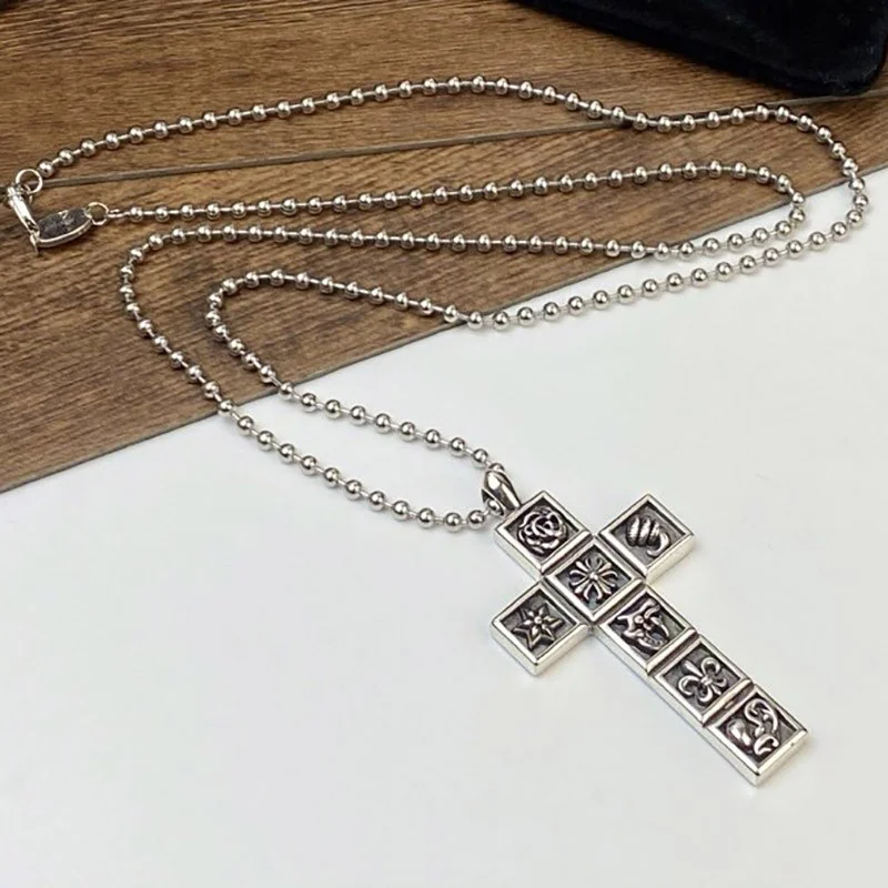 完売必至 クロムハーツ ネックレス コピー CHクロス フレームチャーム ボールチェーン Kuz25737