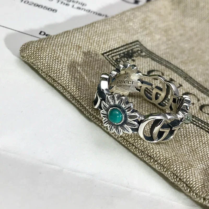 可愛い グッチ ダブルG フラワー リング 偽物 #12 guk65756