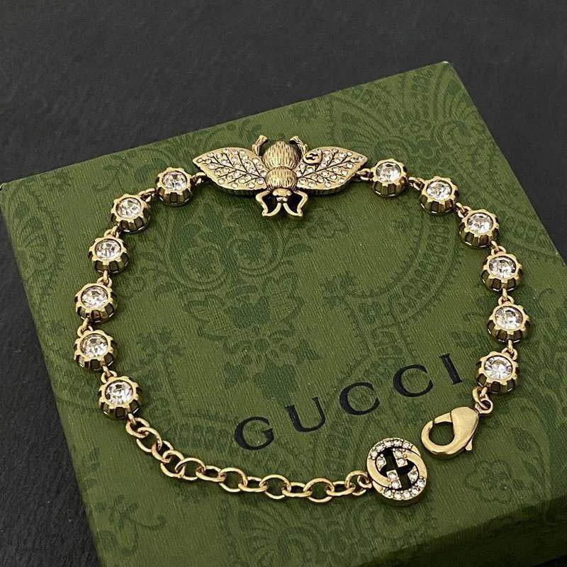 《大人気》グッチ 可愛いミツバチ の ゴールドチェーン ブレスレット コピー gum66045