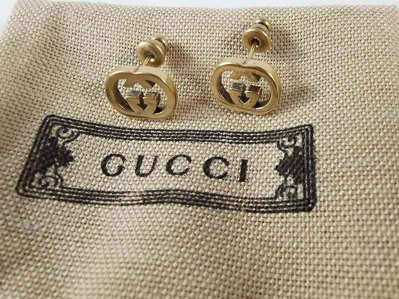 《大人気》グッチ 18k イエローゴールド Interlocking G ピアス コピー guq61214