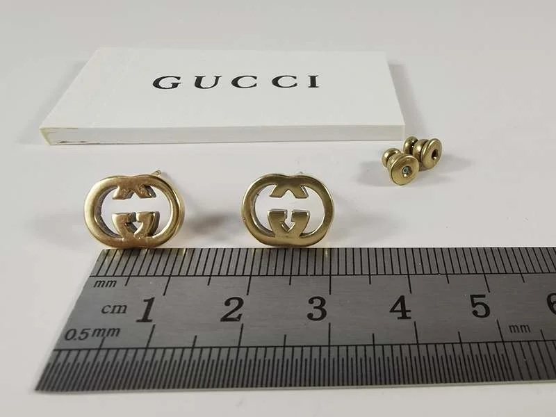 《大人気》グッチ 18k イエローゴールド Interlocking G ピアス コピー guq61214