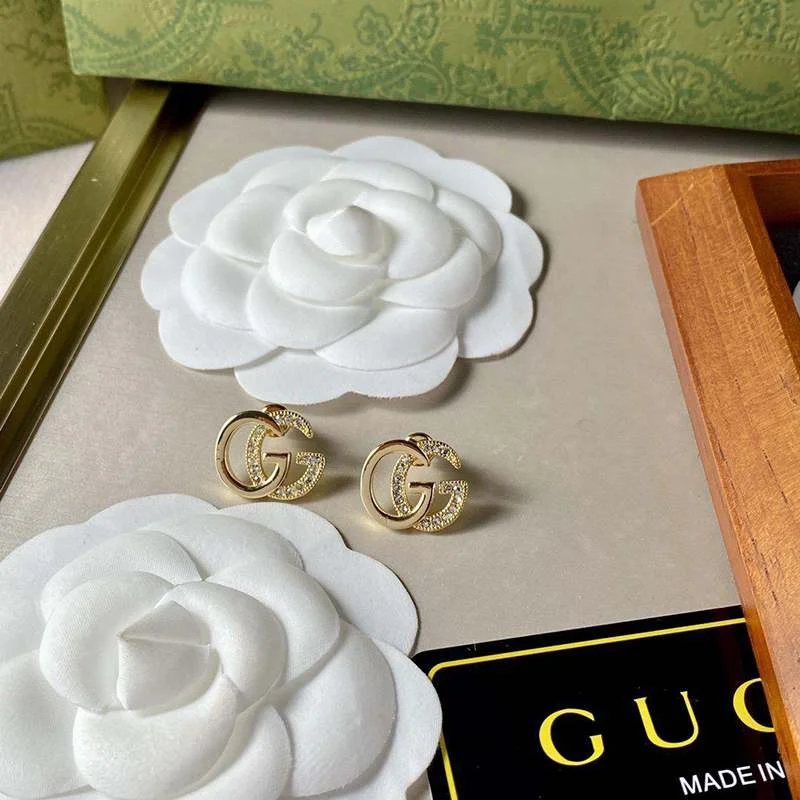 入手困難 グッチ ダブルG ピアス☆イエローゴールド 偽物 guu26905
