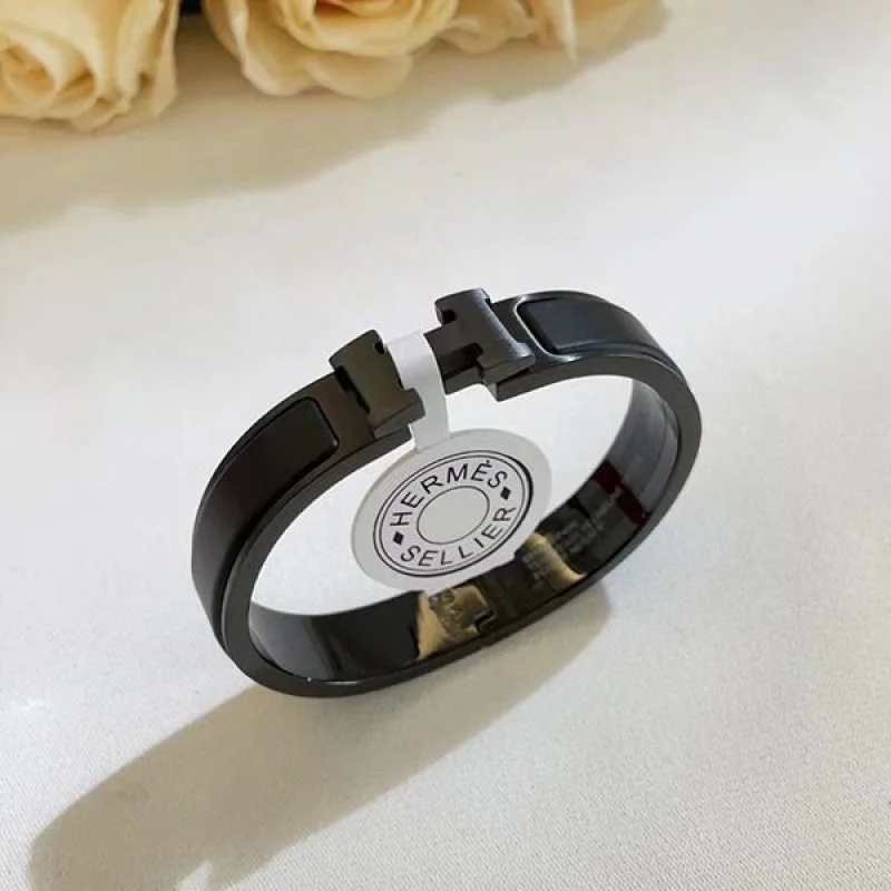 超希少！★エルメス★Clicクリックカデナス ブレスレット ブラック コピー era04768