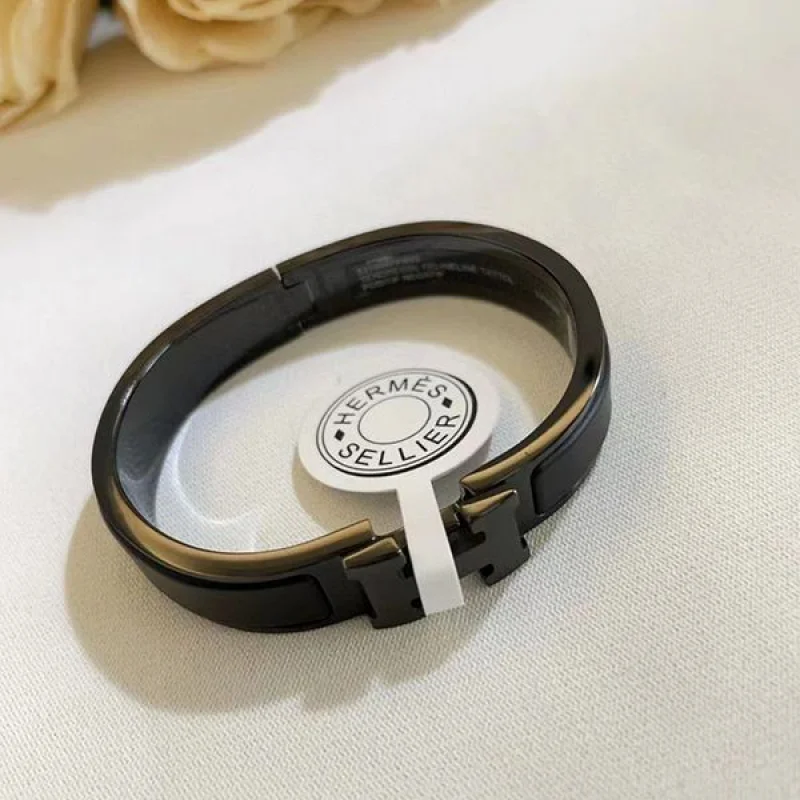 超希少！★エルメス★Clicクリックカデナス ブレスレット ブラック コピー era04768