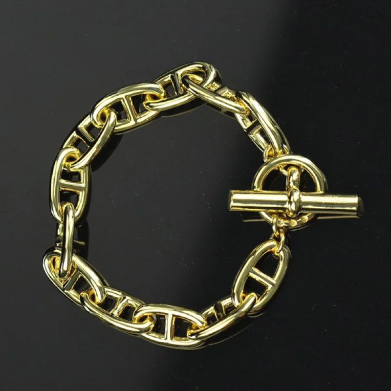 希少色【エルメス】Chaine dAncre ブレスレット 偽物 ラージモデル erd54604