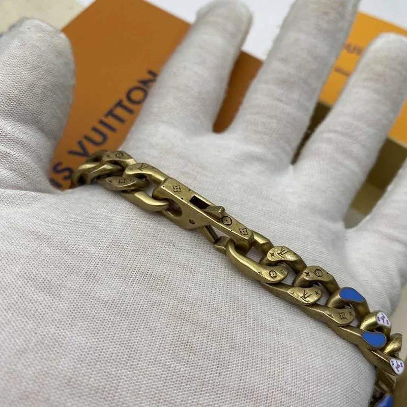 完売必至ルイヴィトン 偽物 コリエ・チェーンリンクス パッチーズ ストラス ネックレス vuf50285
