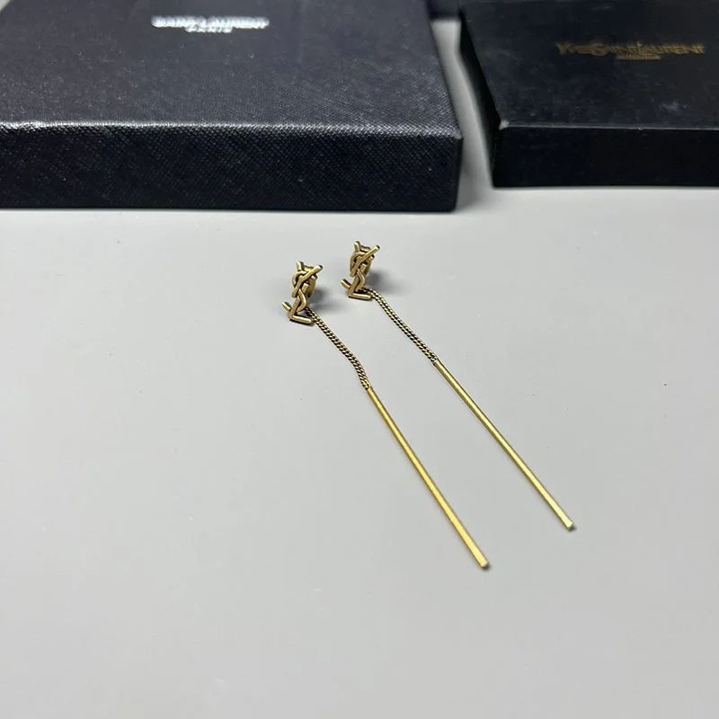 国内発送サンローラン YSLスレッダー オピウム ロゴ ピアス コピー Saa25670