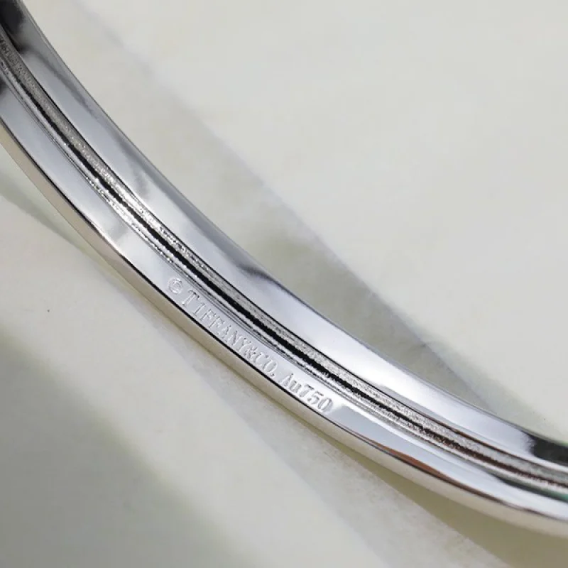 希少 ティファニー 偽物 シルバー ナローカフ ブレスレット Tib37135
