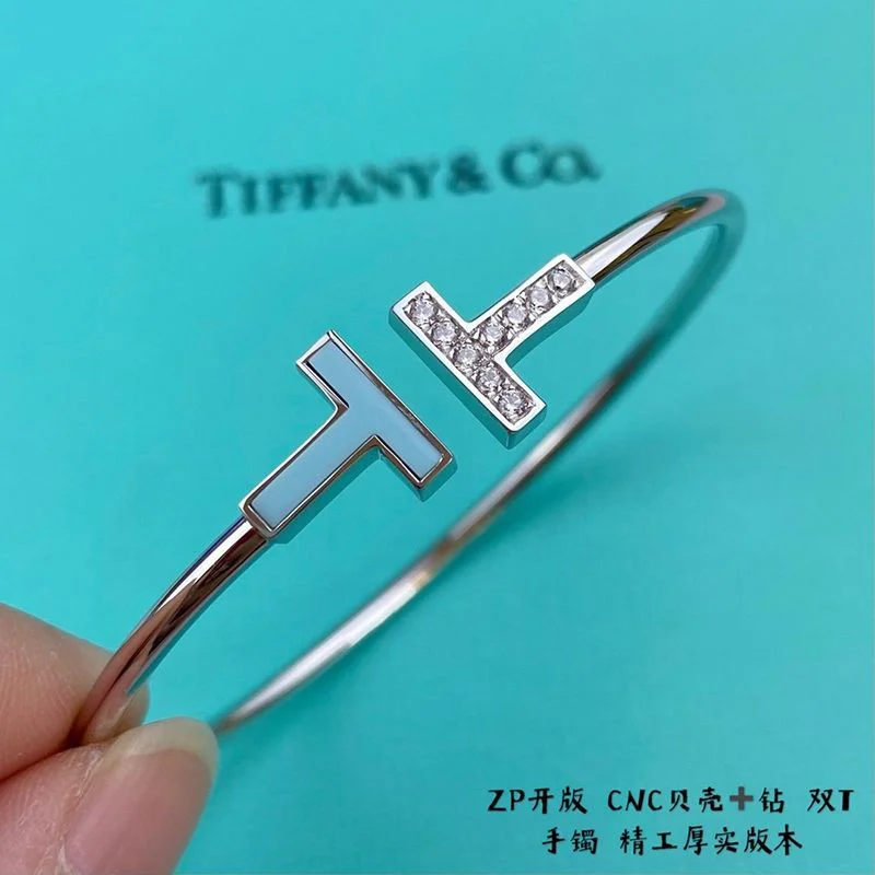 日本未入荷 ティファニー T ダイヤモンド コピー ワイヤーブレスレット Tig30895