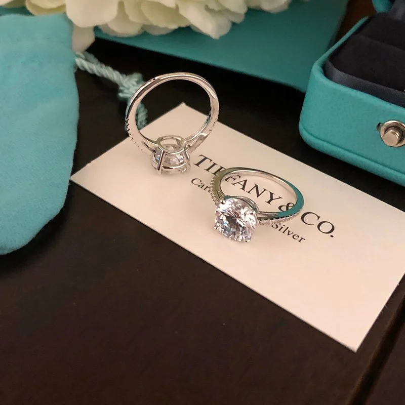 定番【Twiceサナさん着用】ティファニー Soleste 婚約指輪 リング 偽物 Tim50908