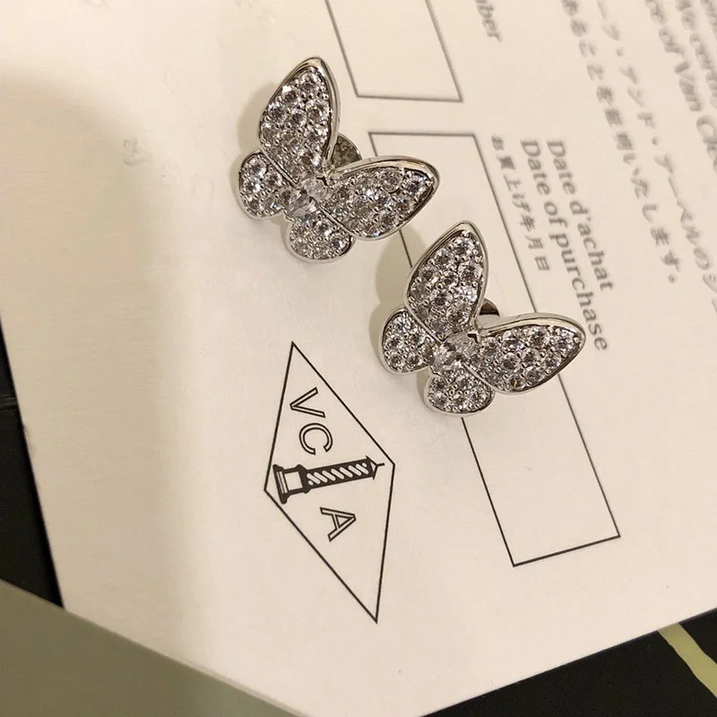 入手困難 ヴァンクリーフ&amp;アーペル コピー スウィート アルハンブラ パピヨン ピアス vaa78313