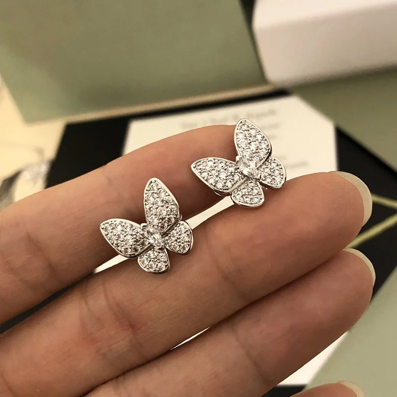 入手困難 ヴァンクリーフ&amp;アーペル コピー スウィート アルハンブラ パピヨン ピアス vaa78313