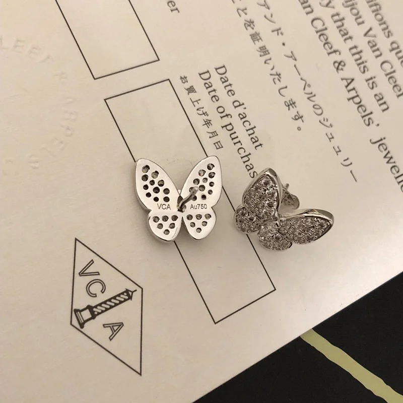 入手困難 ヴァンクリーフ&amp;アーペル コピー スウィート アルハンブラ パピヨン ピアス vaa78313