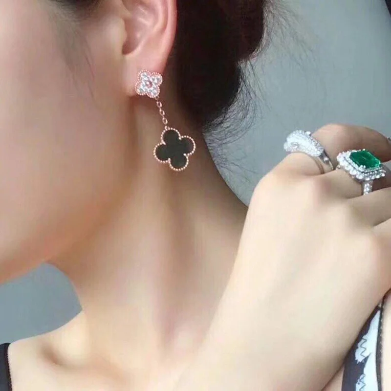 希少色 ヴァンクリーフ&アーペル マジック偽物 アルハンブラ イヤリング/ピアス 2 vac09437