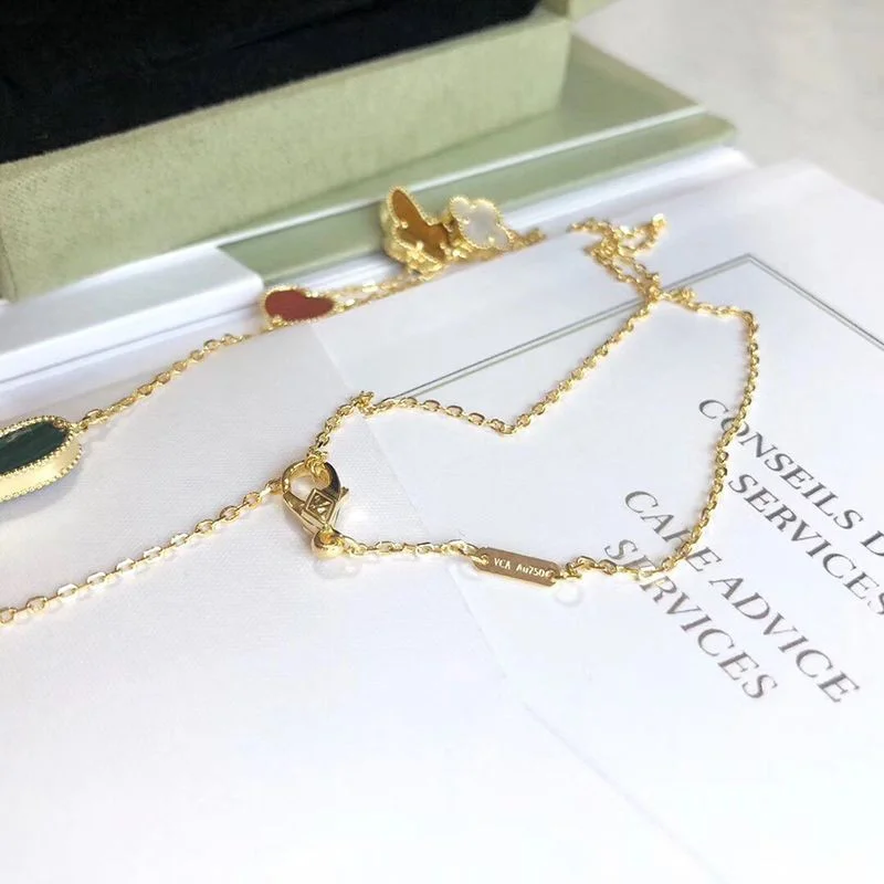 送料込 ヴァンクリーフ&アーペル コピー*ラッキー アルハンブラ ロングネックレス VCARD80100