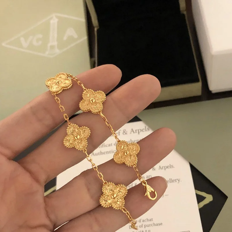完売必至 ヴァンクリーフ&アーペル ヴィンテージ アルハンブラ コピー ブレスレット 5モ VCARP3JK00