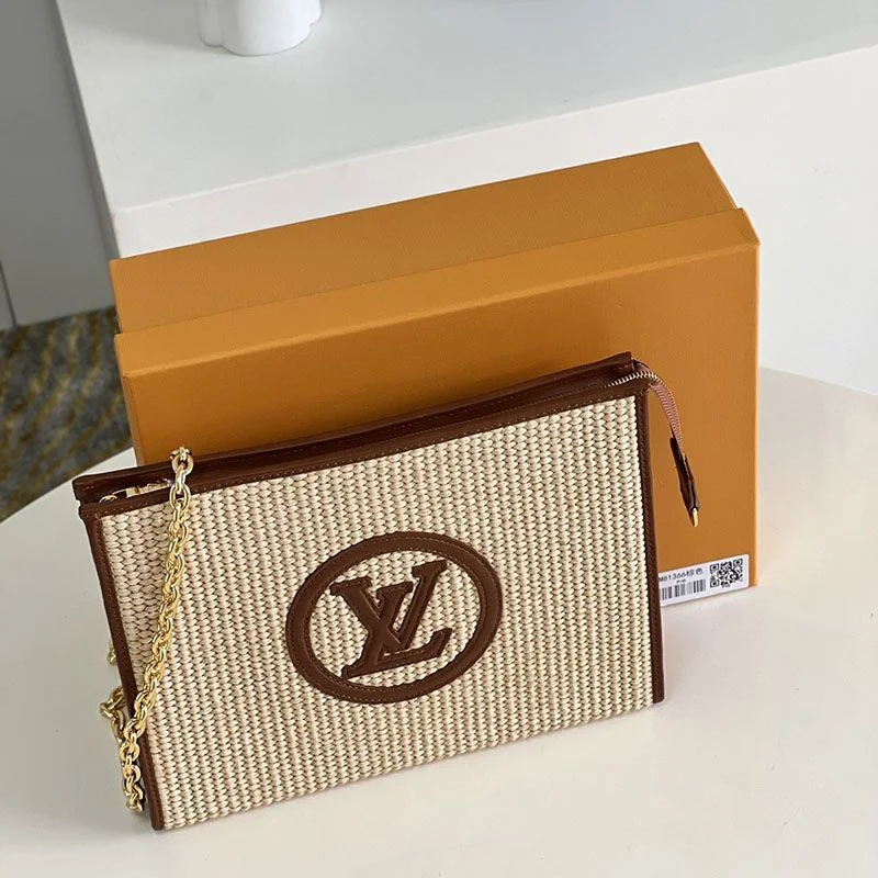 春夏新作ルイヴィトンクラッチバッグ ショルダーバッグ チェーン クラッチ vuo05348