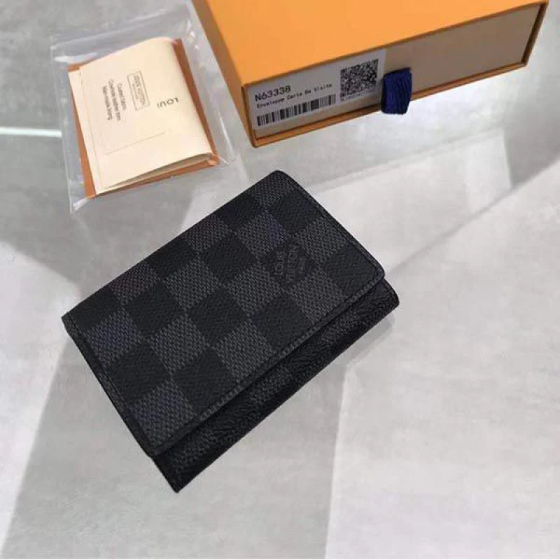 ルイヴィトン 財布 コピー★カードケース ダミエ レザー ロゴ N63338