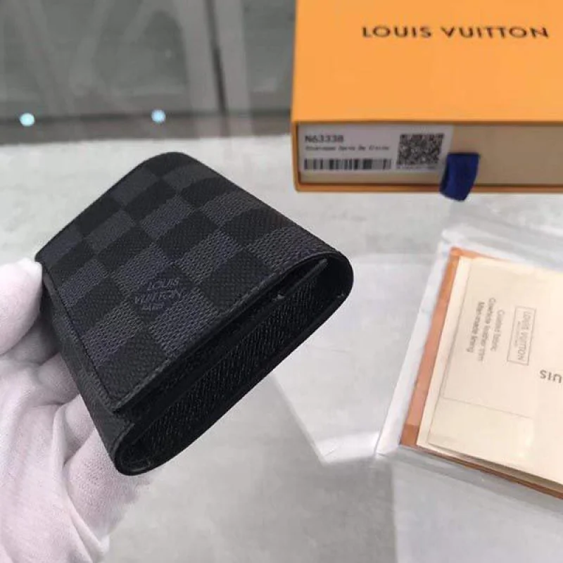 ルイヴィトン 財布 コピー★カードケース ダミエ レザー ロゴ N63338