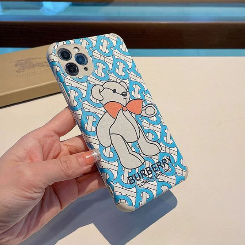 定番 バーバリー モノグラムプリント レザー iPhone 13Proケース Bao63173
