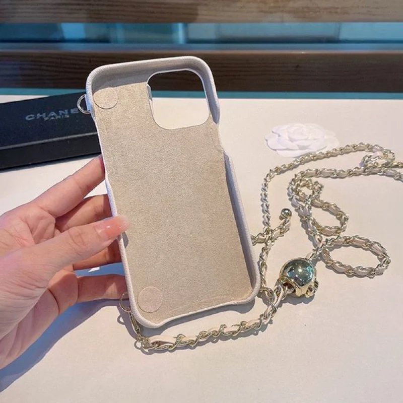 シャネルチェーン付き iphone13 コピー/14Proケース shf52662