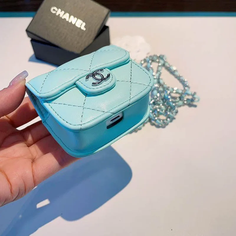 入手困難 シャネル Airpod ケース コピー ティファニーブルー✦イヤホンケース shg62733