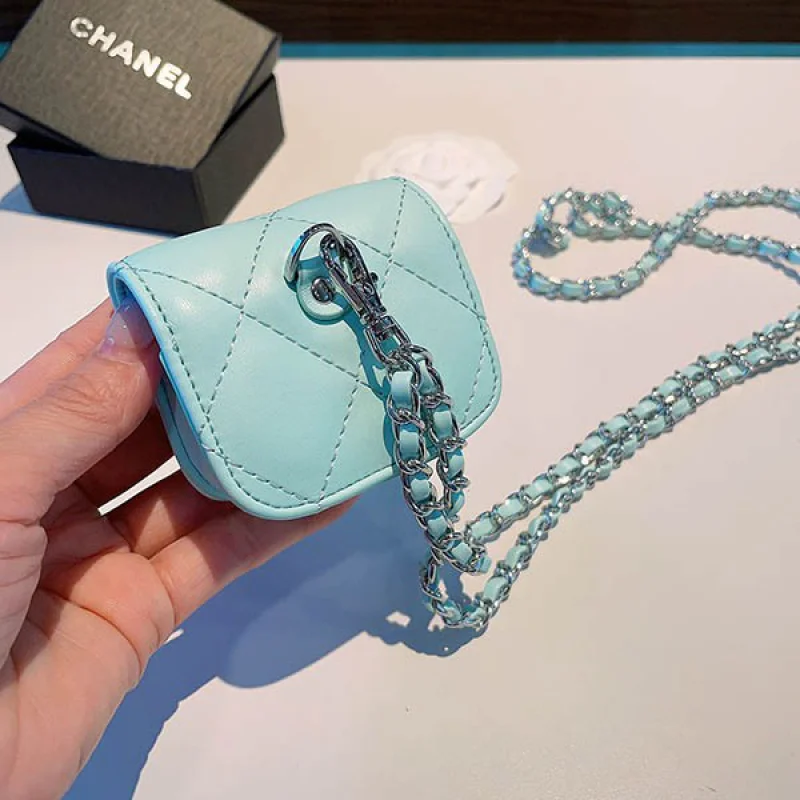 入手困難 シャネル Airpod ケース コピー ティファニーブルー✦イヤホンケース shg62733