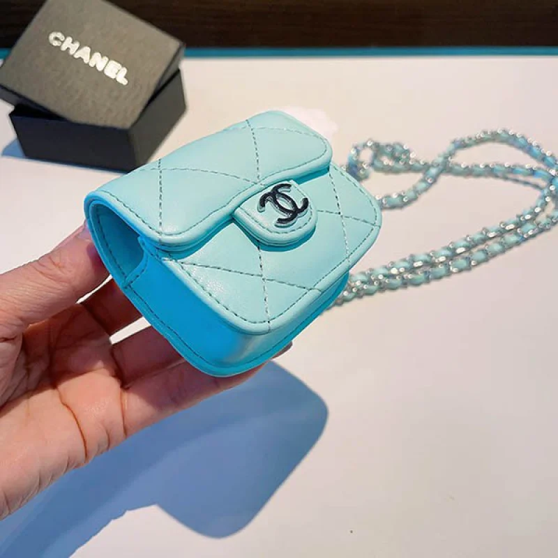 入手困難 シャネル Airpod ケース コピー ティファニーブルー✦イヤホンケース shg62733