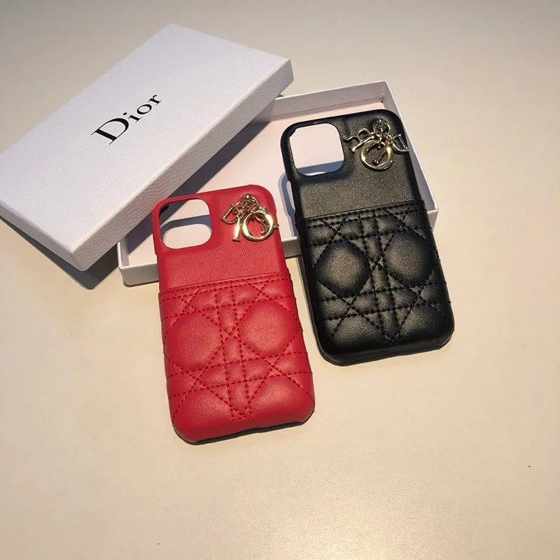 春もの新作 ディオール チャーム&カードスロット付き iPhoneケース偽物 dei87919
