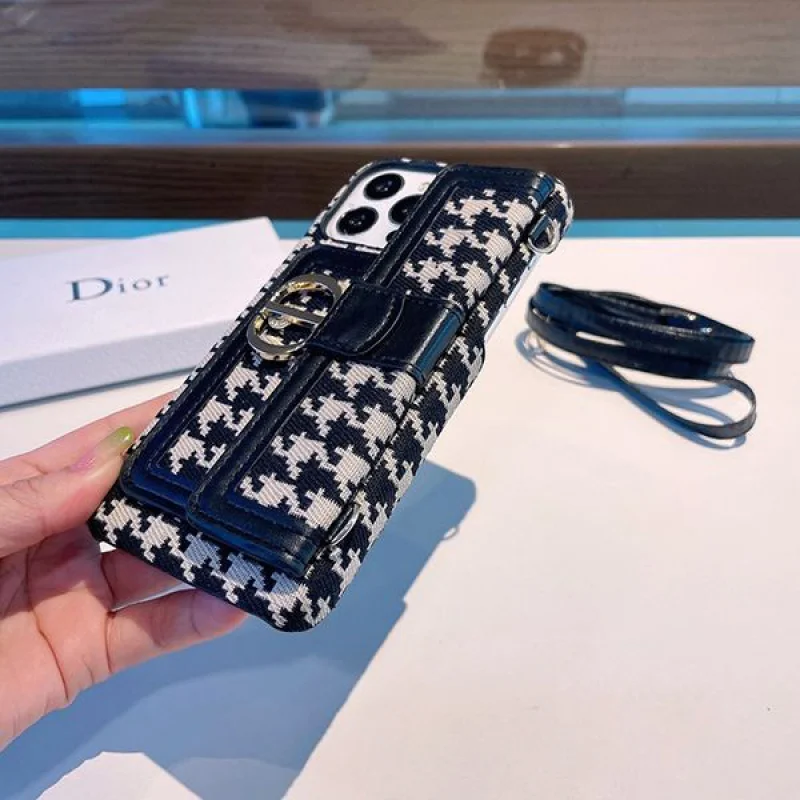 送料込 ディオール iphone13スマホケース 激安 千鳥格 den70201