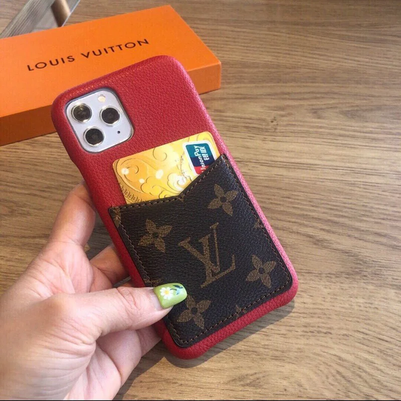 【即発】新作ルイヴィトン iPhoneケースコピー レッド スカーレット LVロゴ vuo36686