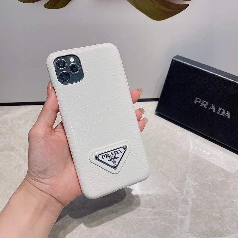 プラダ ケース コピー トライアングルロ ワニ柄 iPhone12/13/proケース超人気 pui22351