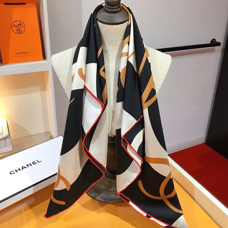 争奪戦♡シャネル シルクスカーフ コピー 選べる2色 shf37234