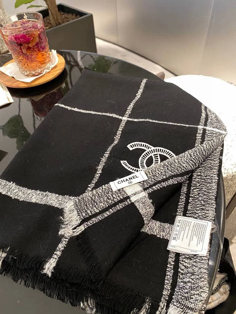 21AW 定番人気 シャネル ストール ウールコピー シルク カシミヤ CC shl82275