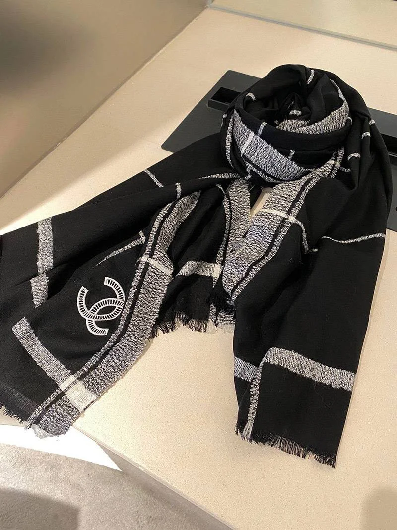 21AW 定番人気 シャネル ストール ウールコピー シルク カシミヤ CC shl82275