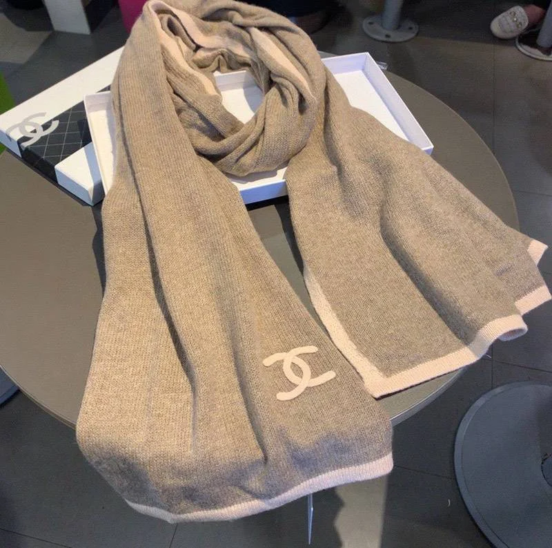 シャネル カシミヤ ニット マフラー偽物・ストール sht38968