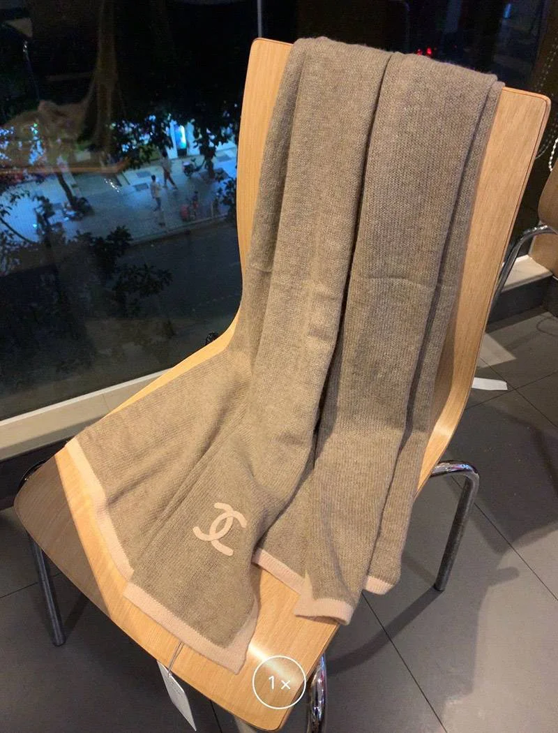 シャネル カシミヤ ニット マフラー偽物・ストール sht38968