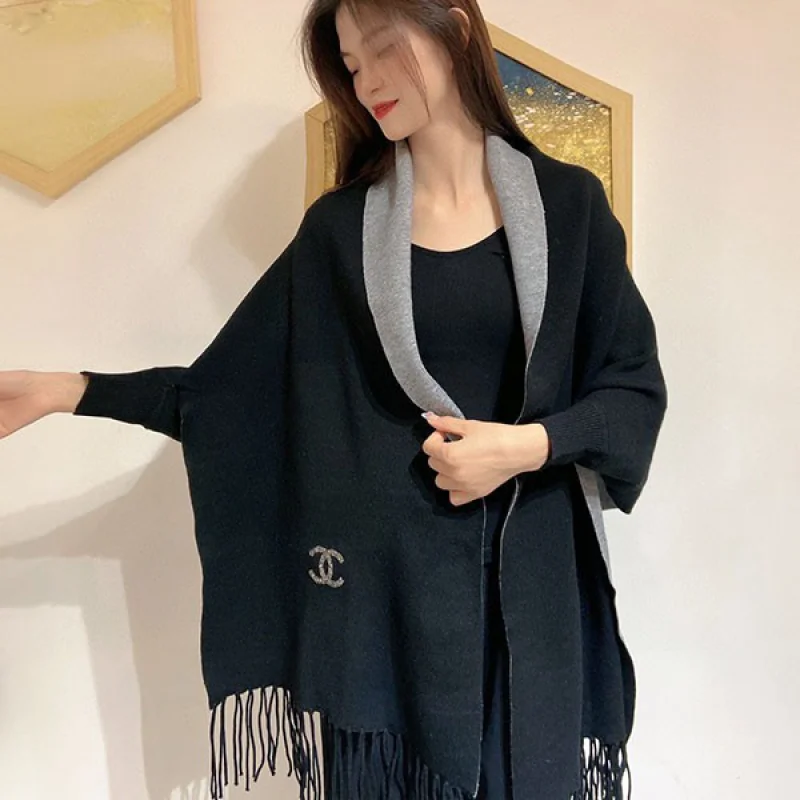 《大人気》シャネル CCロゴ カシミヤ ストール 偽物 shw59702