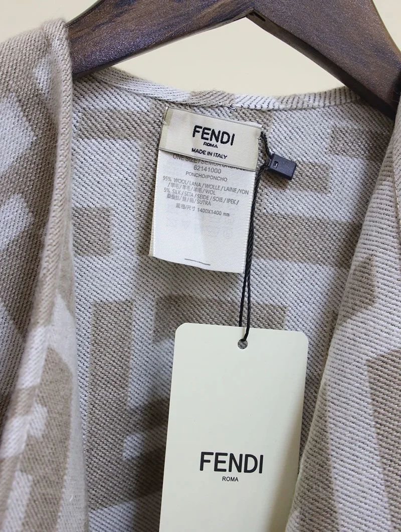 ☆超人気☆フェンディ マフラー コピー スカーフ ウール インターシャ FFモチーフ feu95183