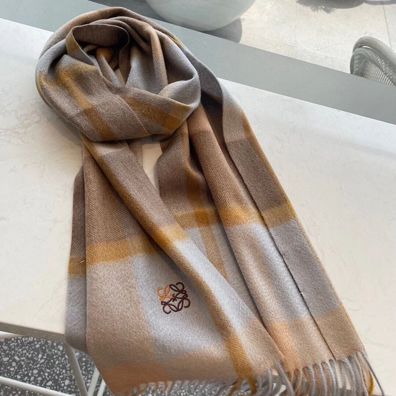 完売必至ロエベ ストライプ スカーフ 偽物(カシミヤ) loe34835