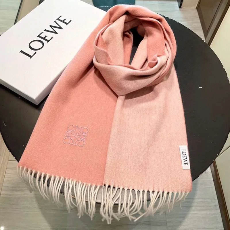 完売必至ロエベ バイカラー スカーフ 偽物 (ウール&カシミヤ) loe86642