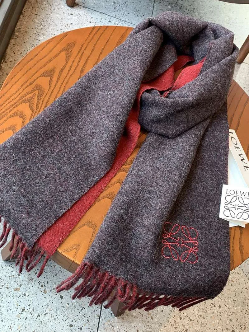大人気!!新色ロエベ バイカラー スカーフ コピー (ウール&カシミヤ) loh29898