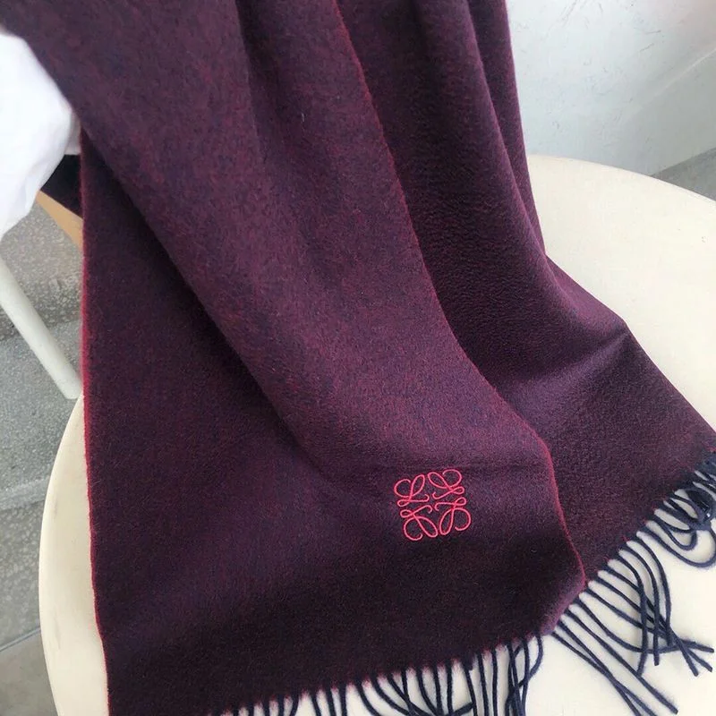 大人気!!新色ロエベ バイカラー スカーフ コピー (ウール&カシミヤ) loh29898