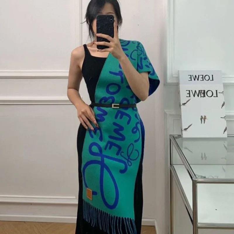 大人気!ロエベ コピー ウール&カシミヤ ロゴ入りスカーフ loq67780